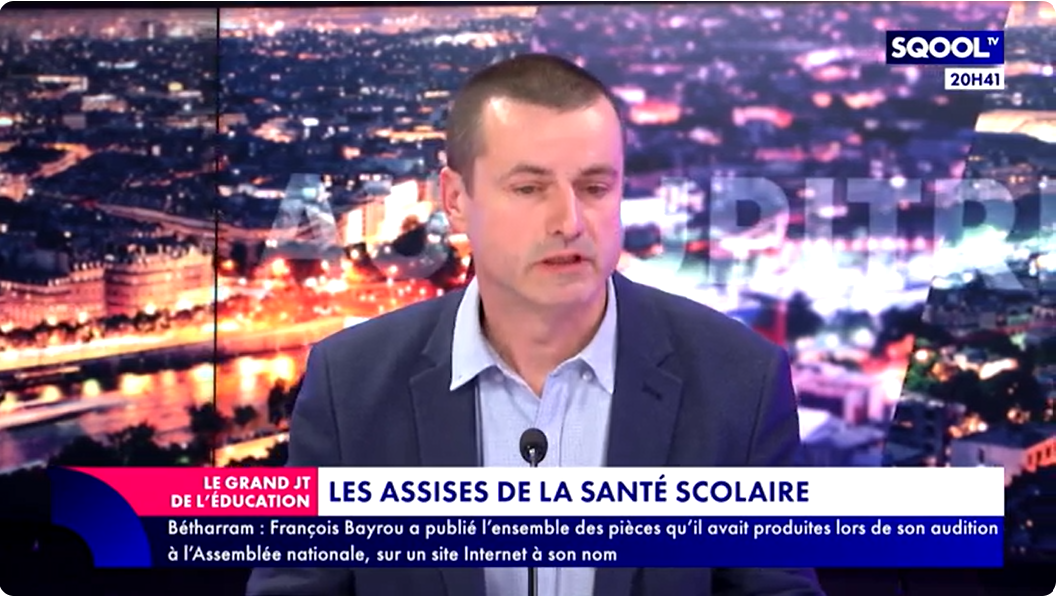 Intervention de Christophe CLEC’H au grand JT de l’éducation de SQOOL TV